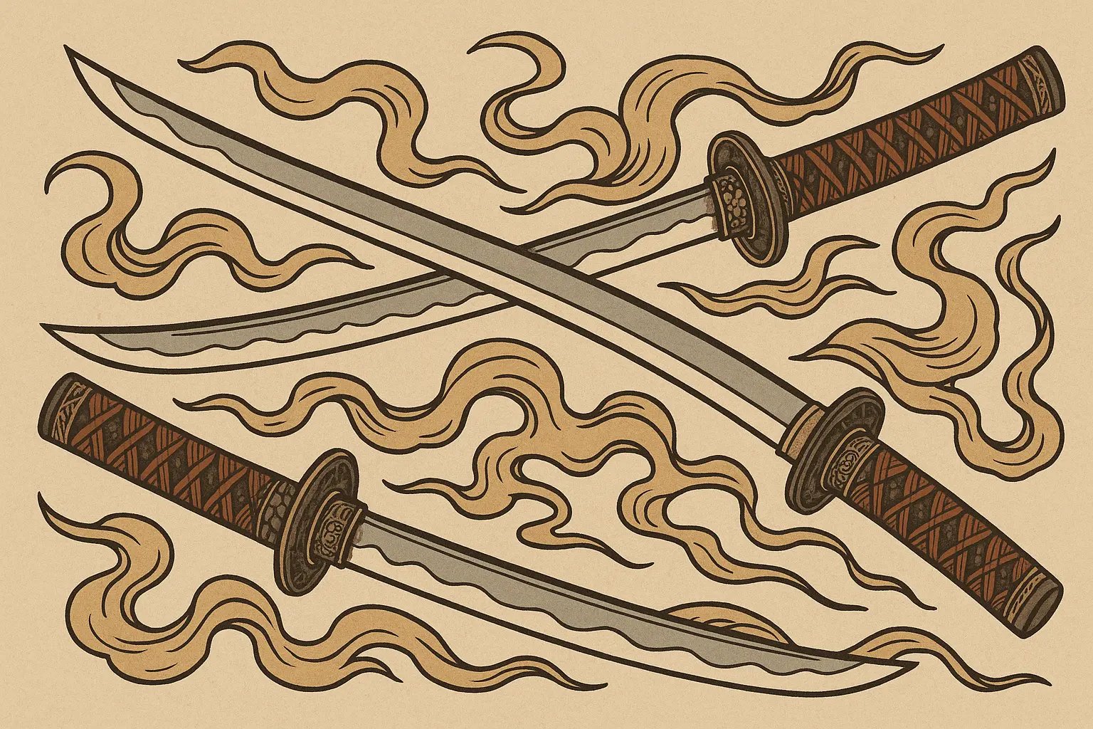Sword-focused Zoro tattoo masterpiece designs