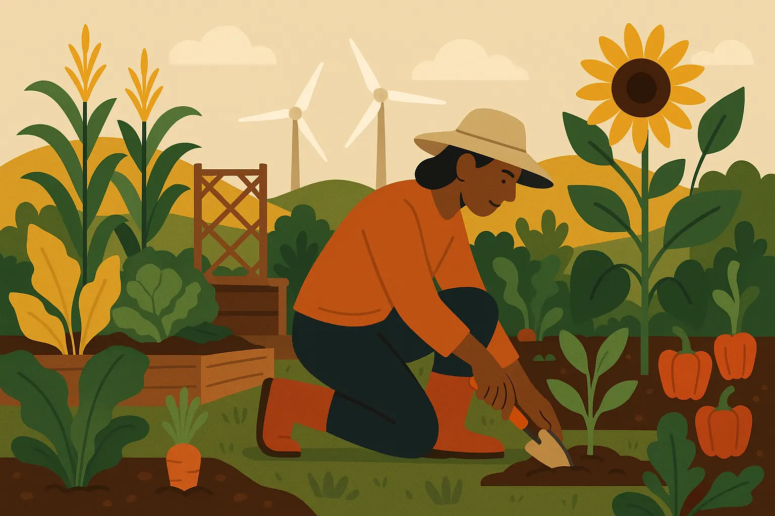 Coastal community affected by climate change