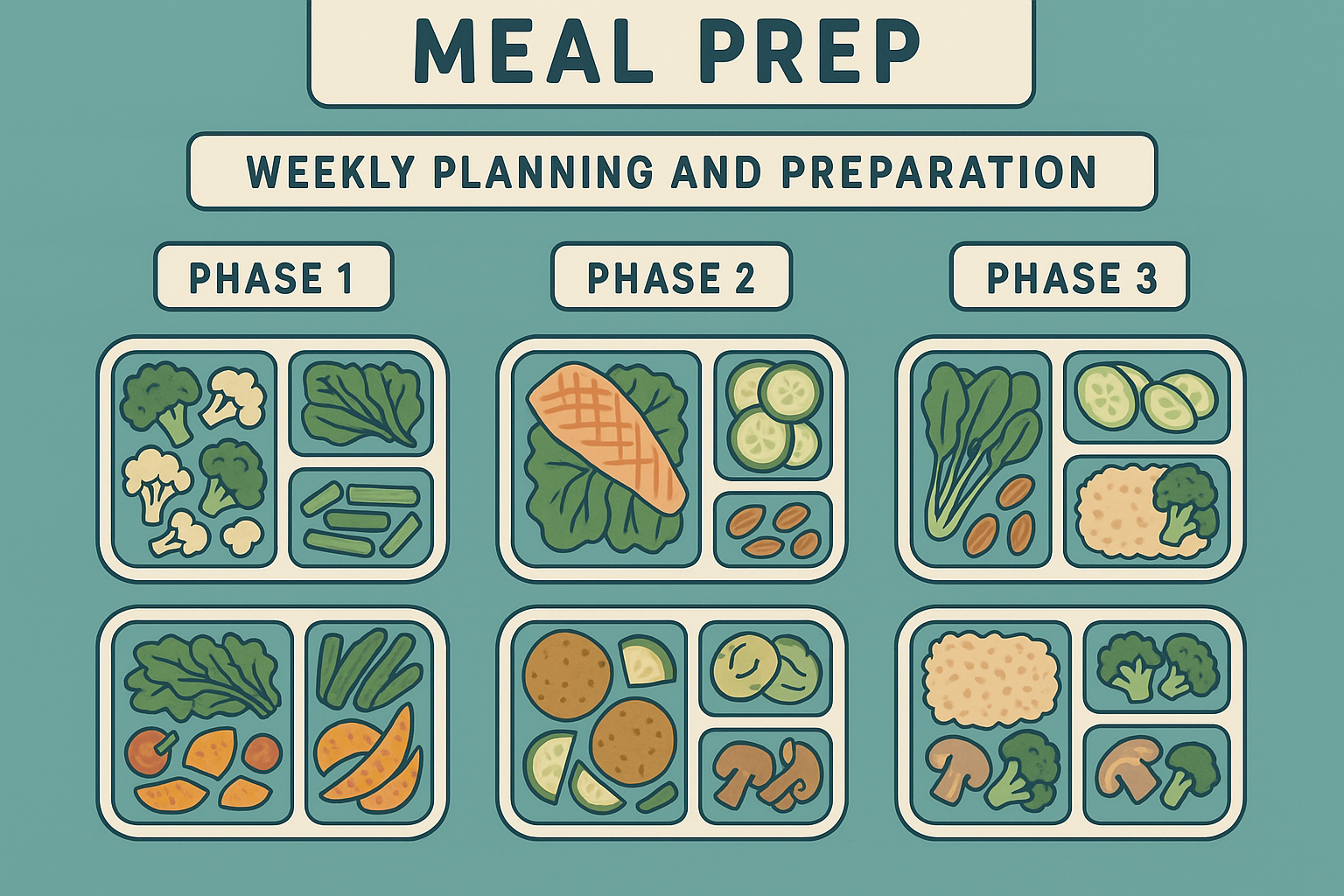 Candida diet meal prep systems