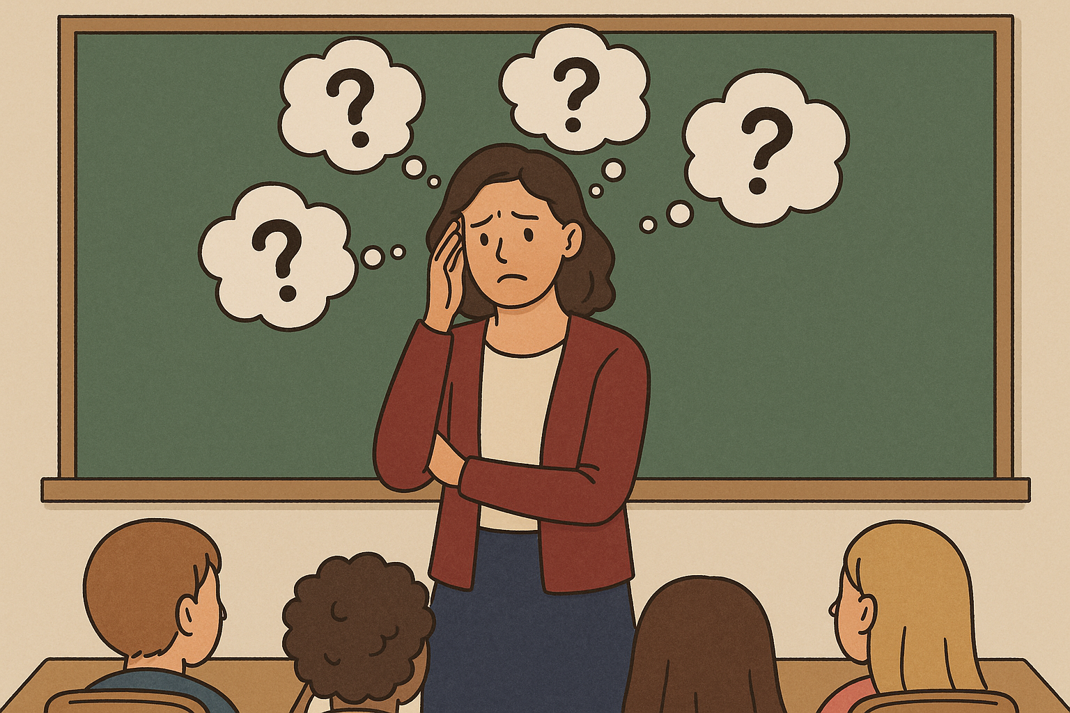New teacher experiencing imposter syndrome and self-doubt
