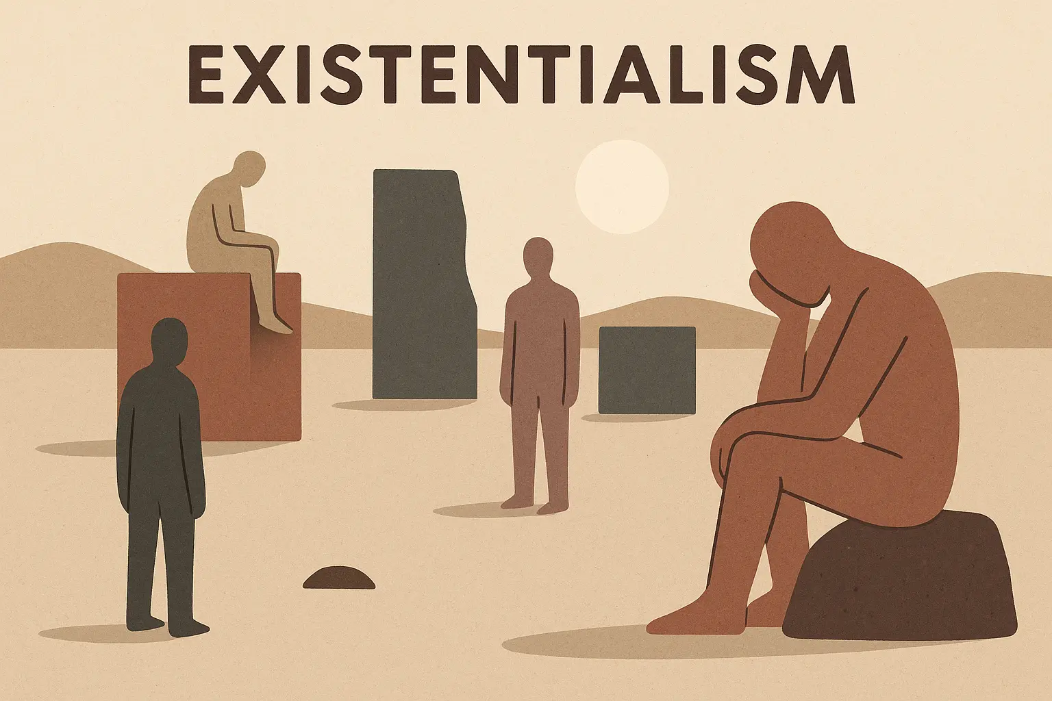 Modern French existentialist literature