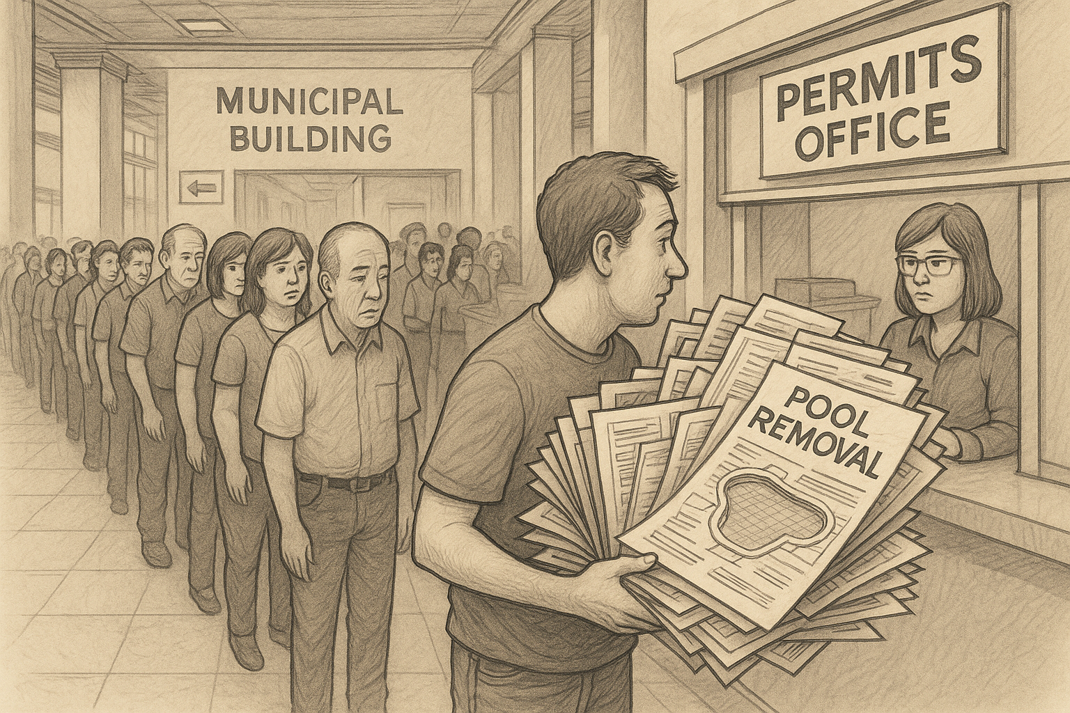 Municipal building permits office