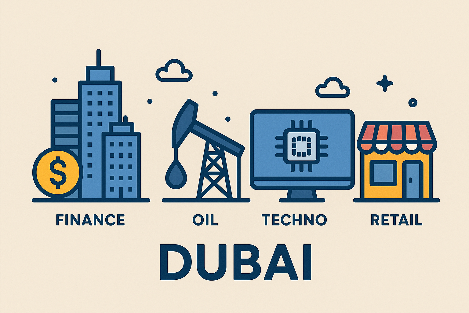 Dubai industry sector salary differences