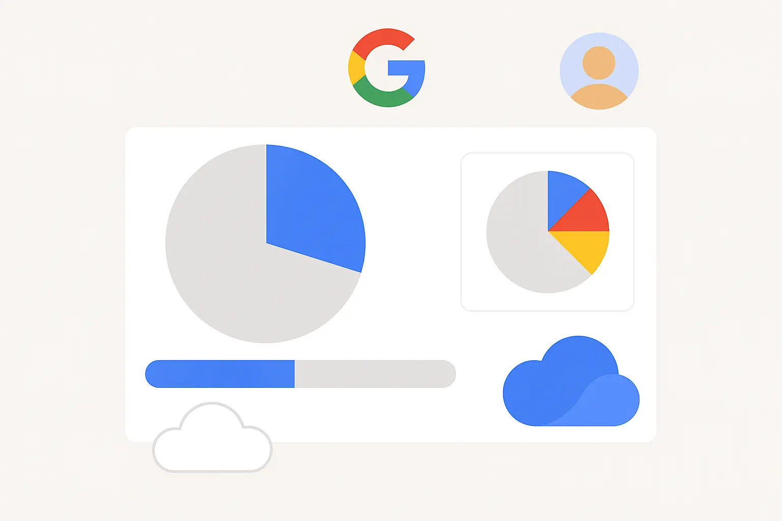 Google storage limit warning screen