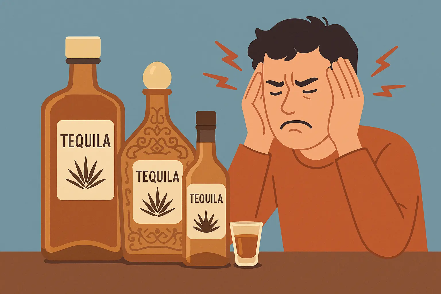 Premium tequila bottles causing hangovers