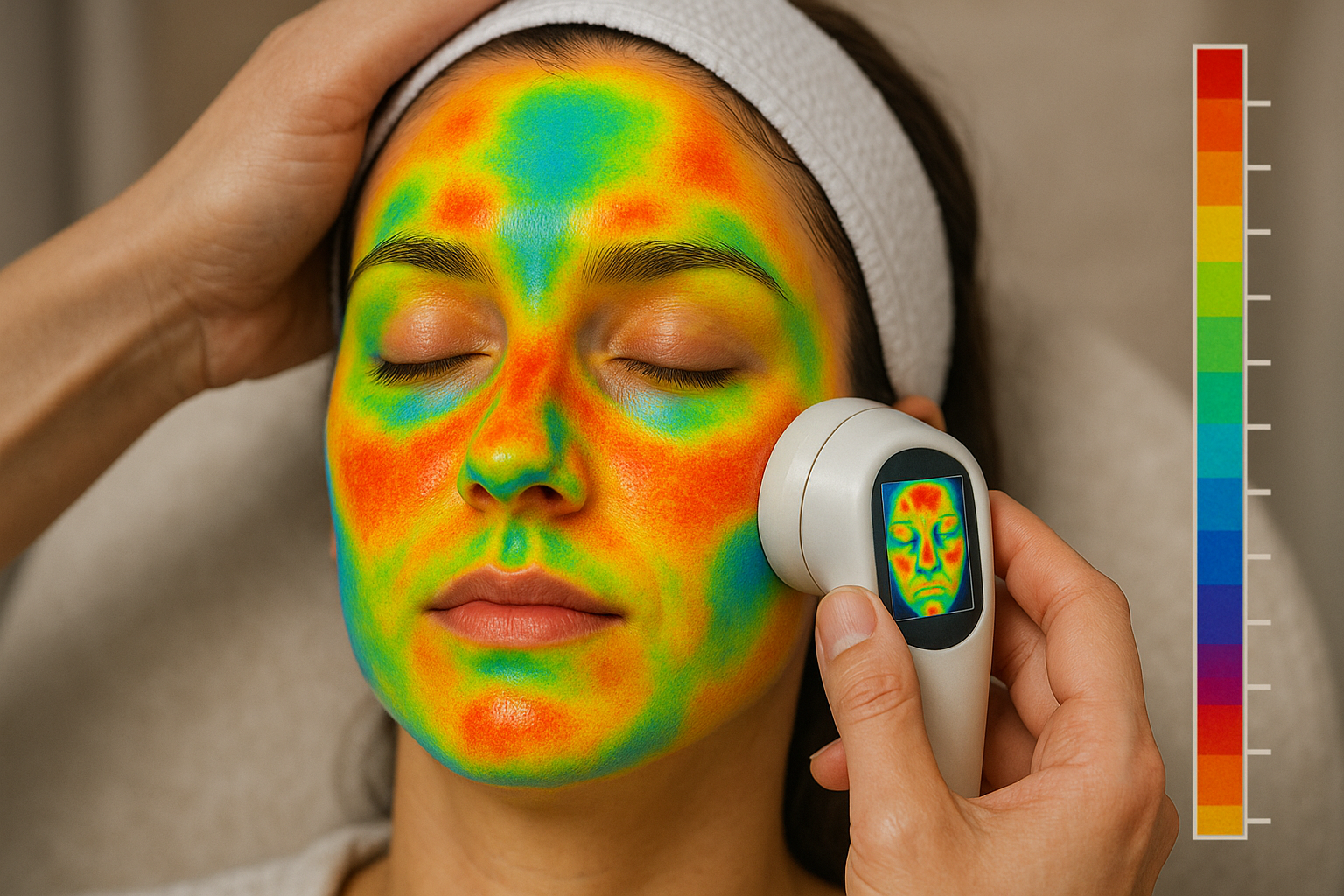 Thermal mapping for skin analysis