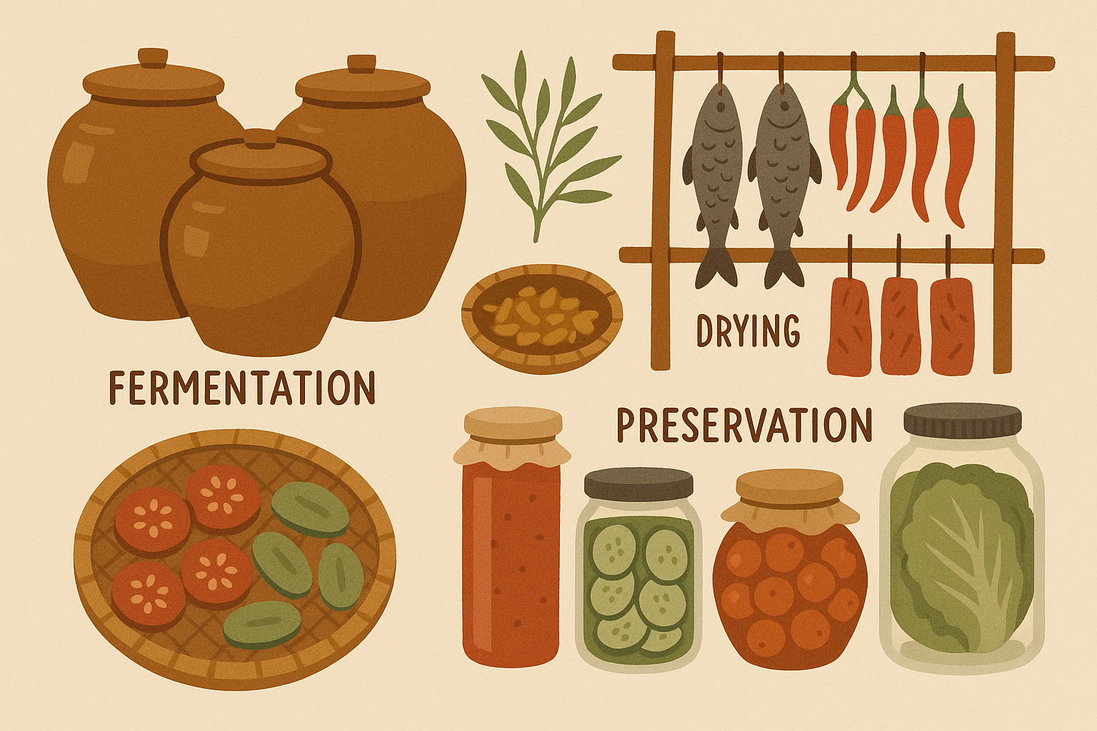 Traditional cultural food preservation techniques