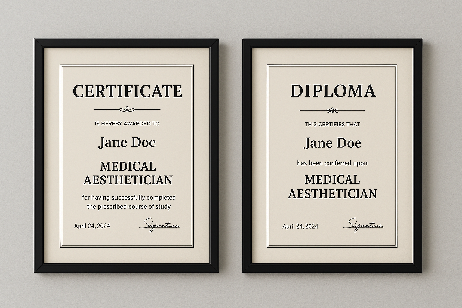 Medical aesthetician career success