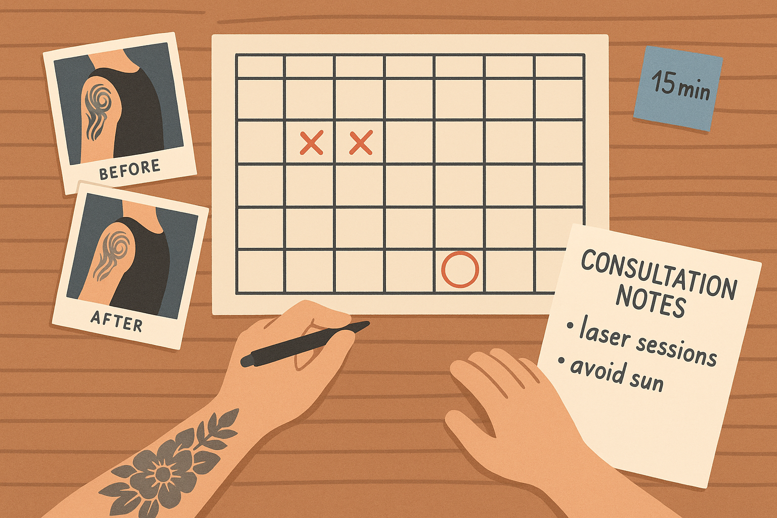 Professional tattoo removal planning strategy
