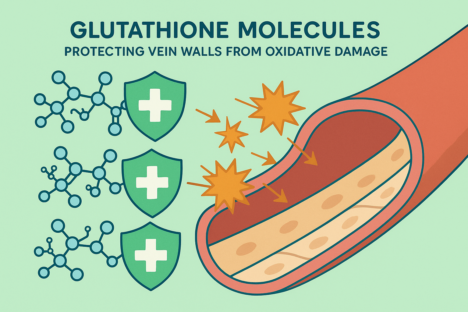 Glutathione vascular protection