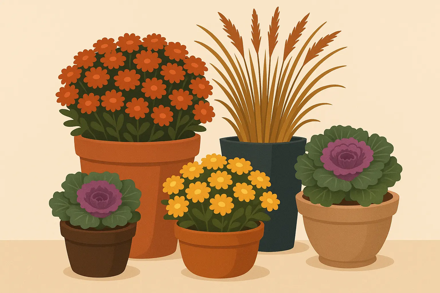 Fall container gardens