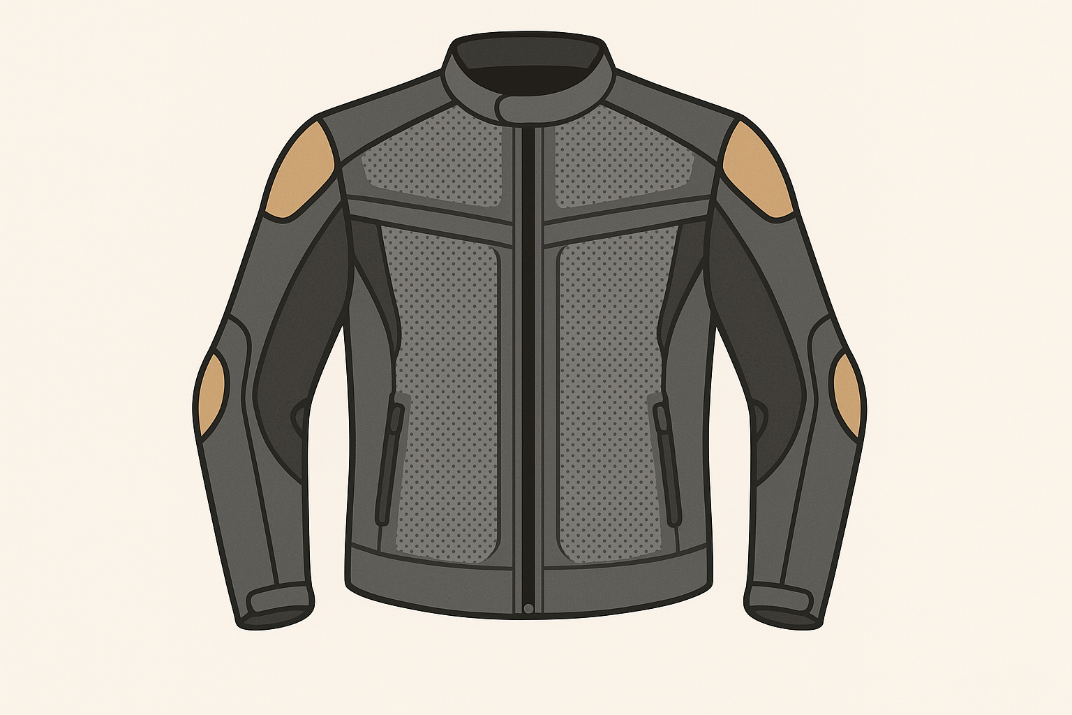 Technical textile motorcycle jackets with advanced materials
