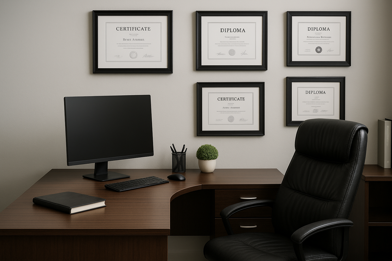 Professional credential presentation