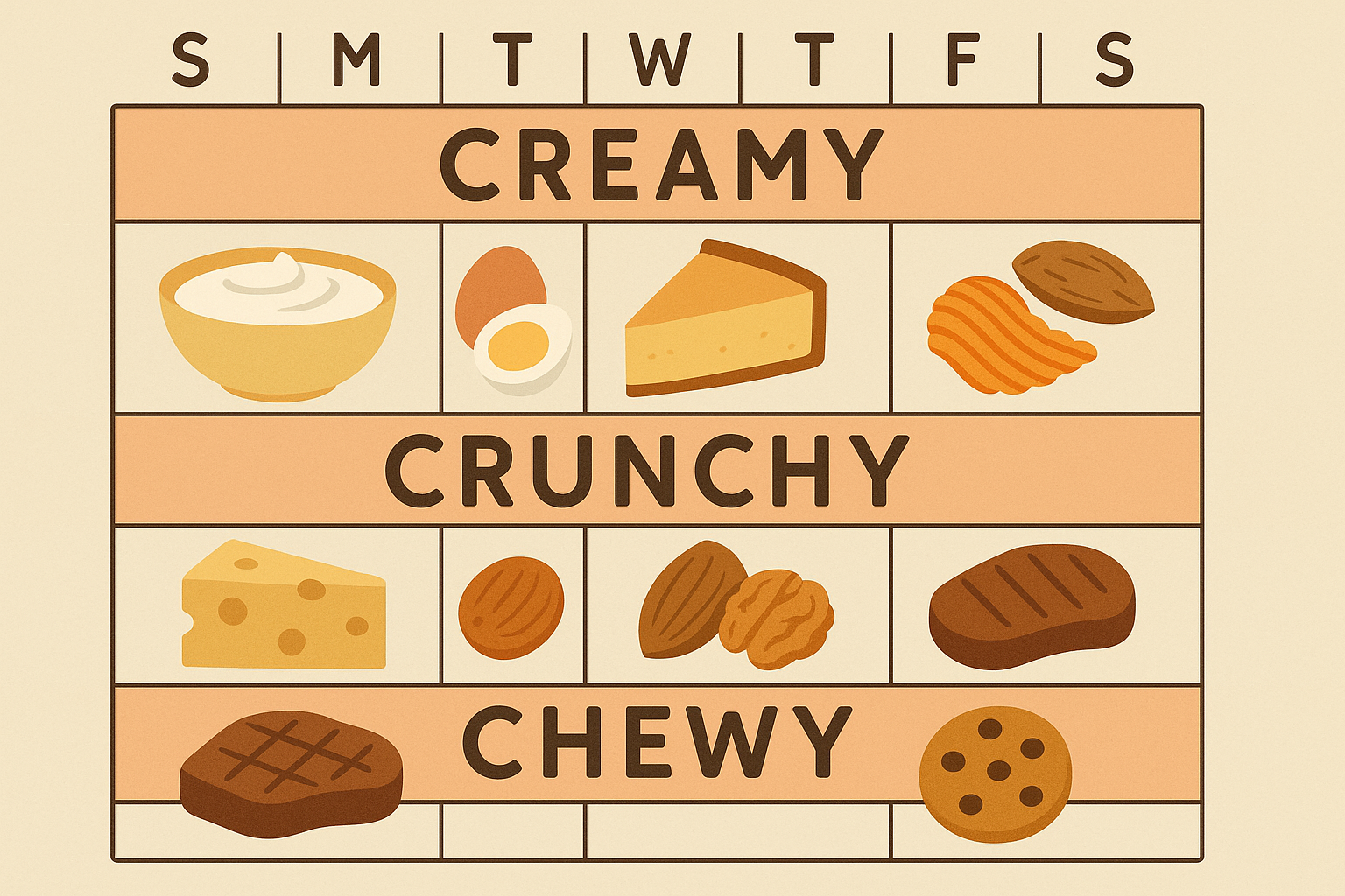 Texture-based meal planning system