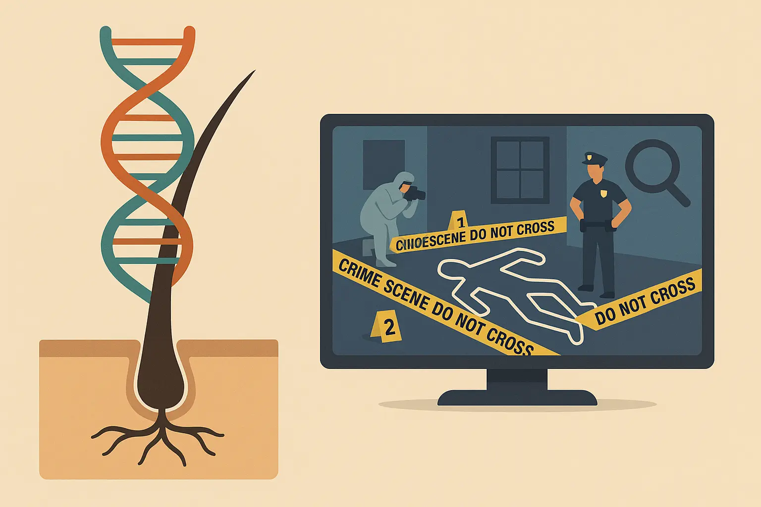 Hair DNA testing laboratory analysis