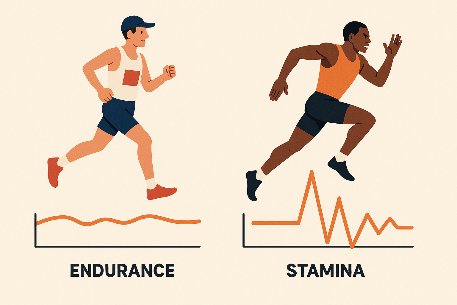 Endurance versus stamina training differences