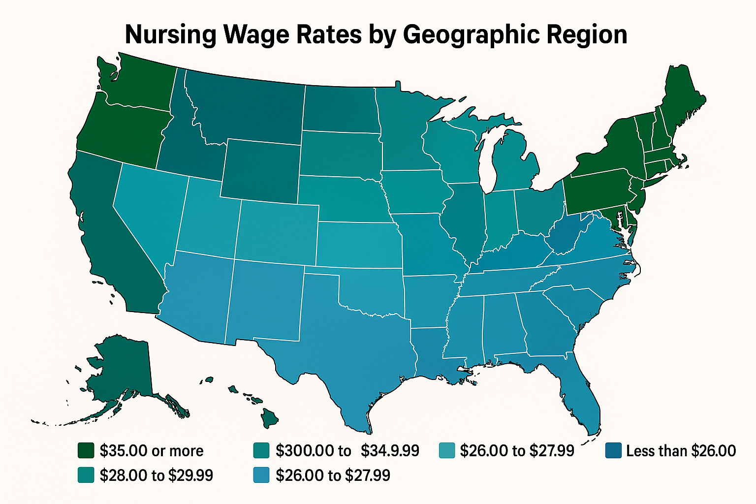 PRN nurse geographic opportunities