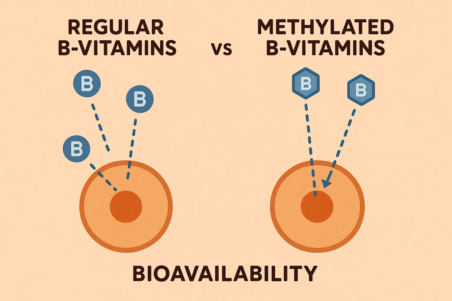 Methylated B-vitamins for tequila recovery