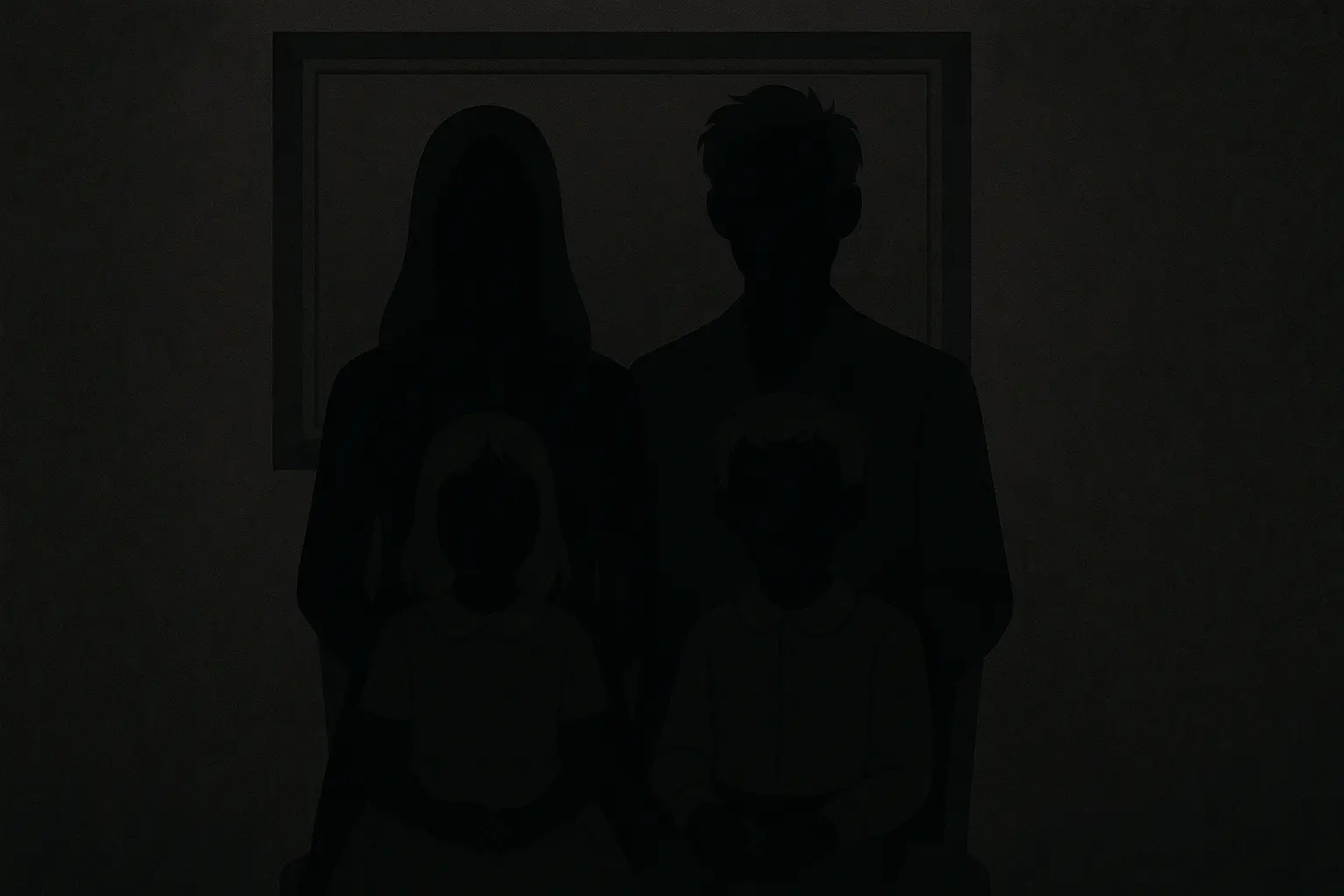 Mysterious family photo with unexplained figure