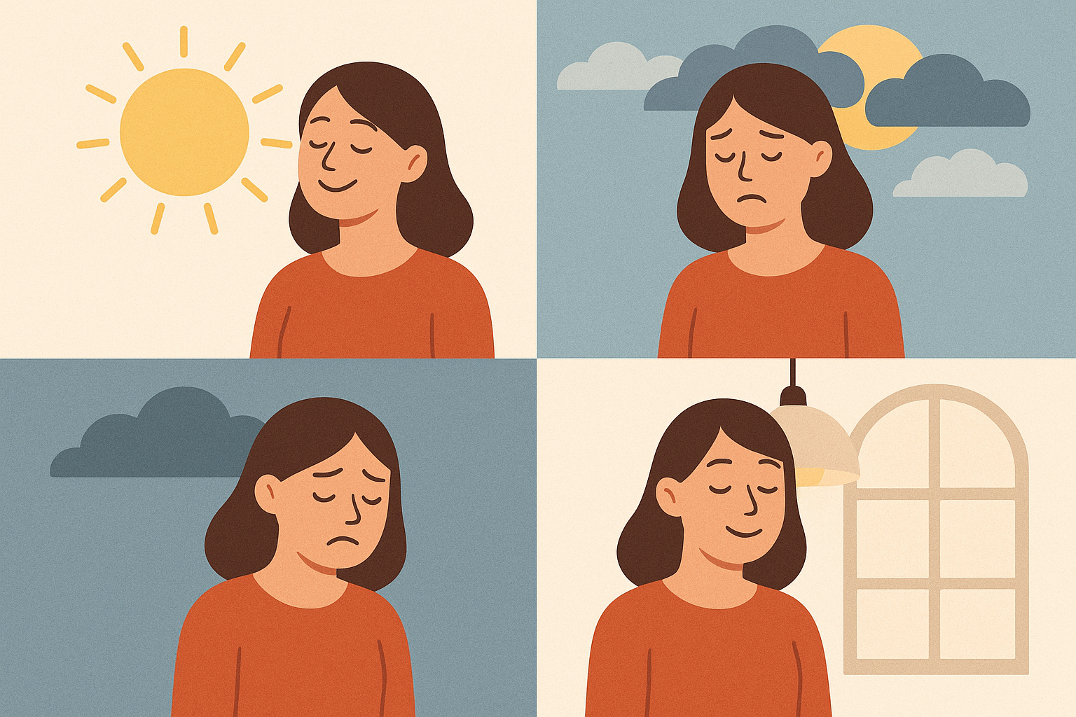 Light therapy for emotional stability