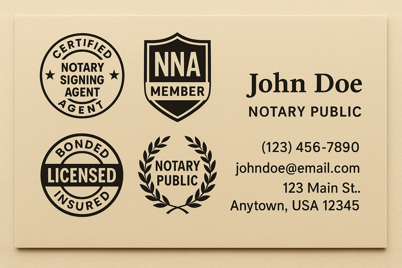 National Notary Association certifications