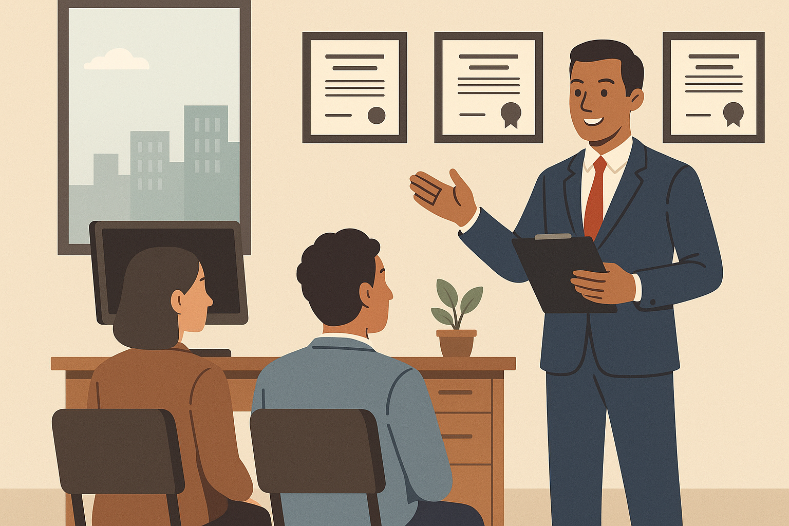 Professional diploma display during attestation