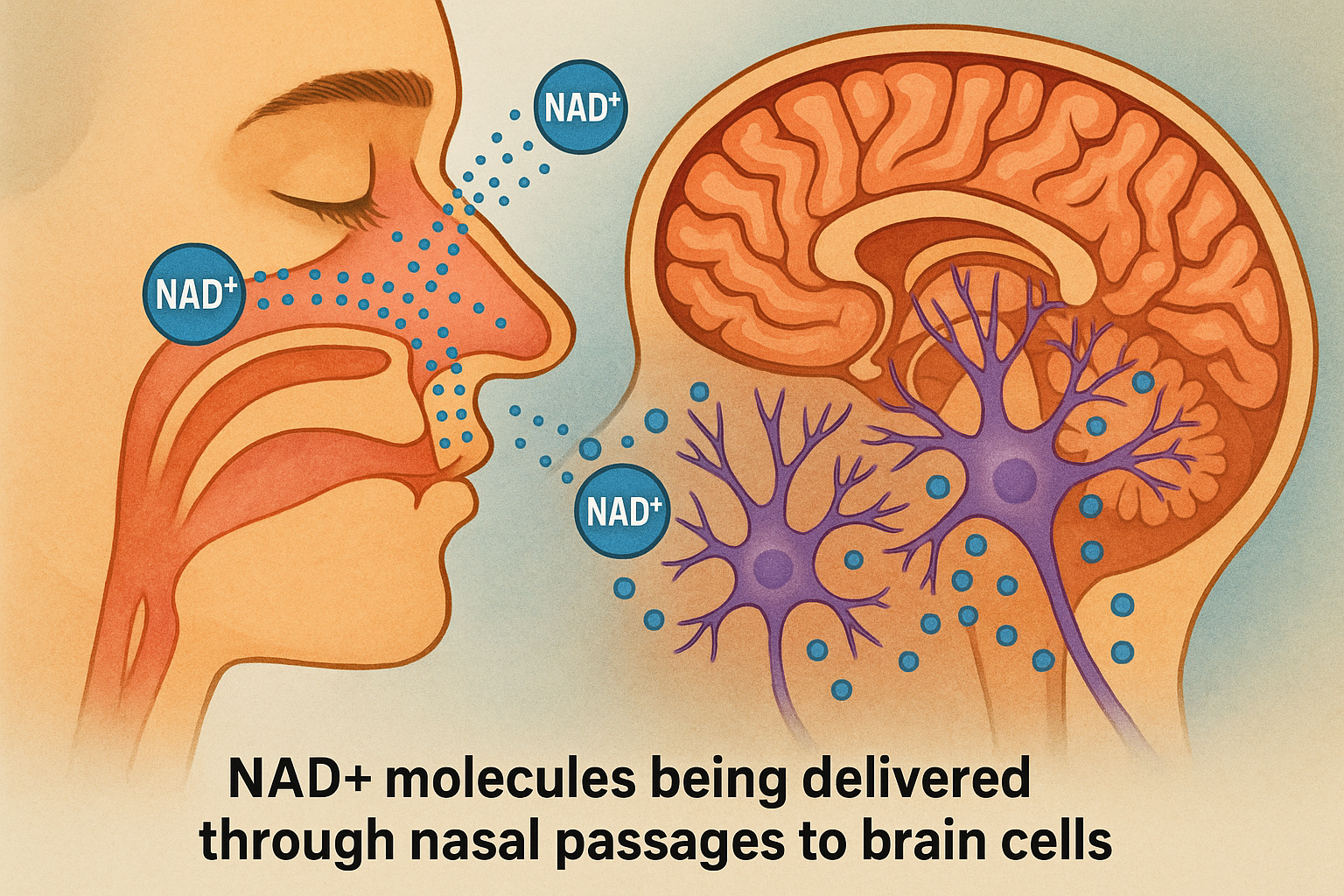 NAD nasal spray benefits delivery method