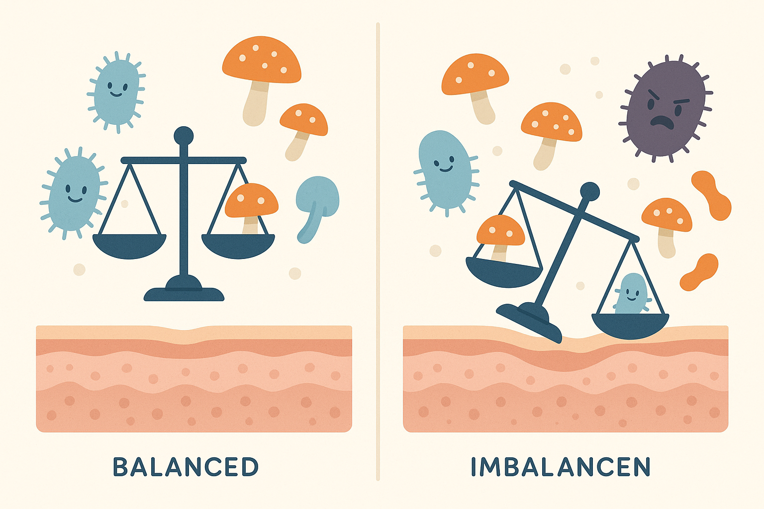 Fungal balance and skin texture management
