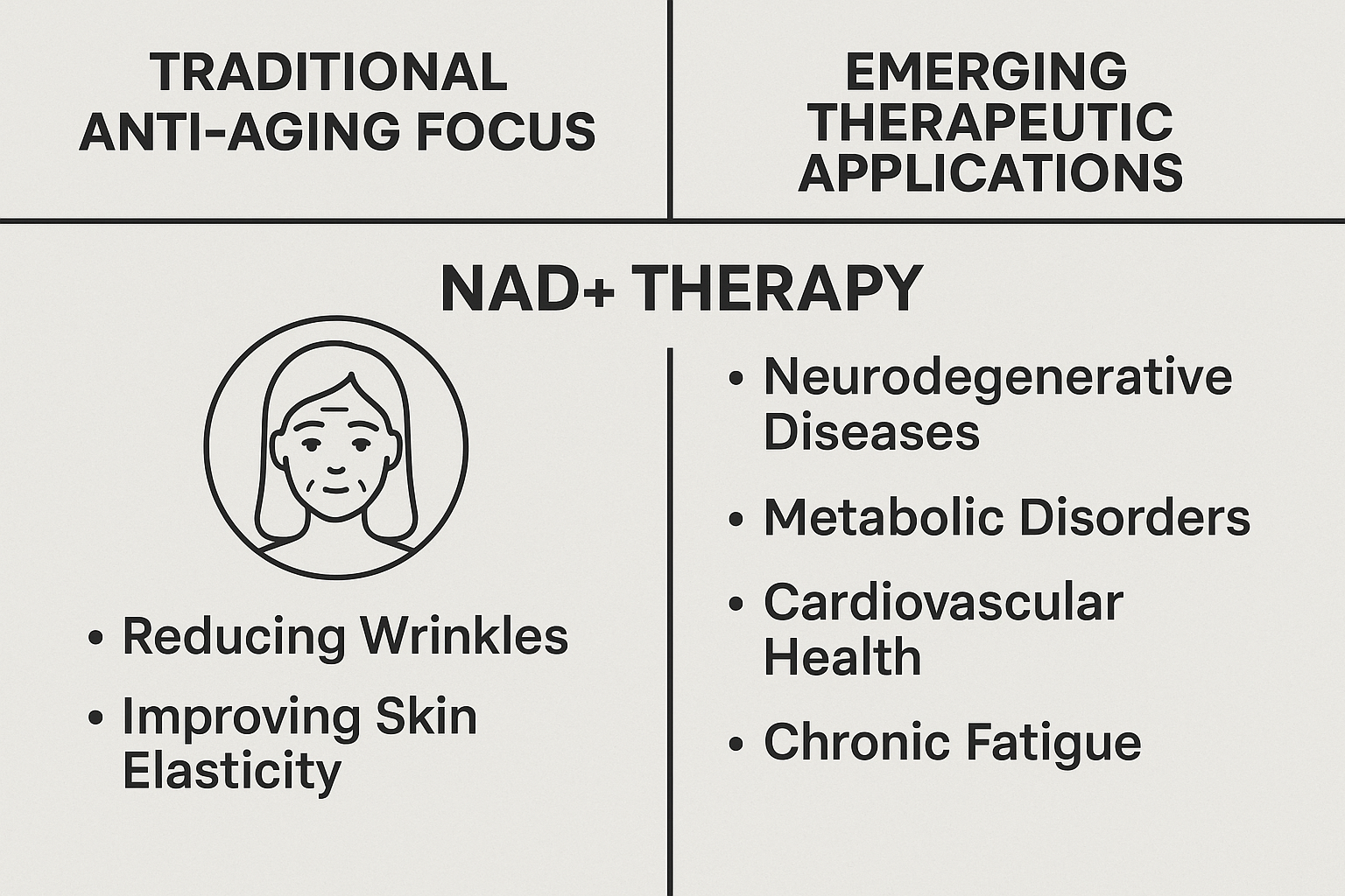 NAD therapy applications beyond anti-aging