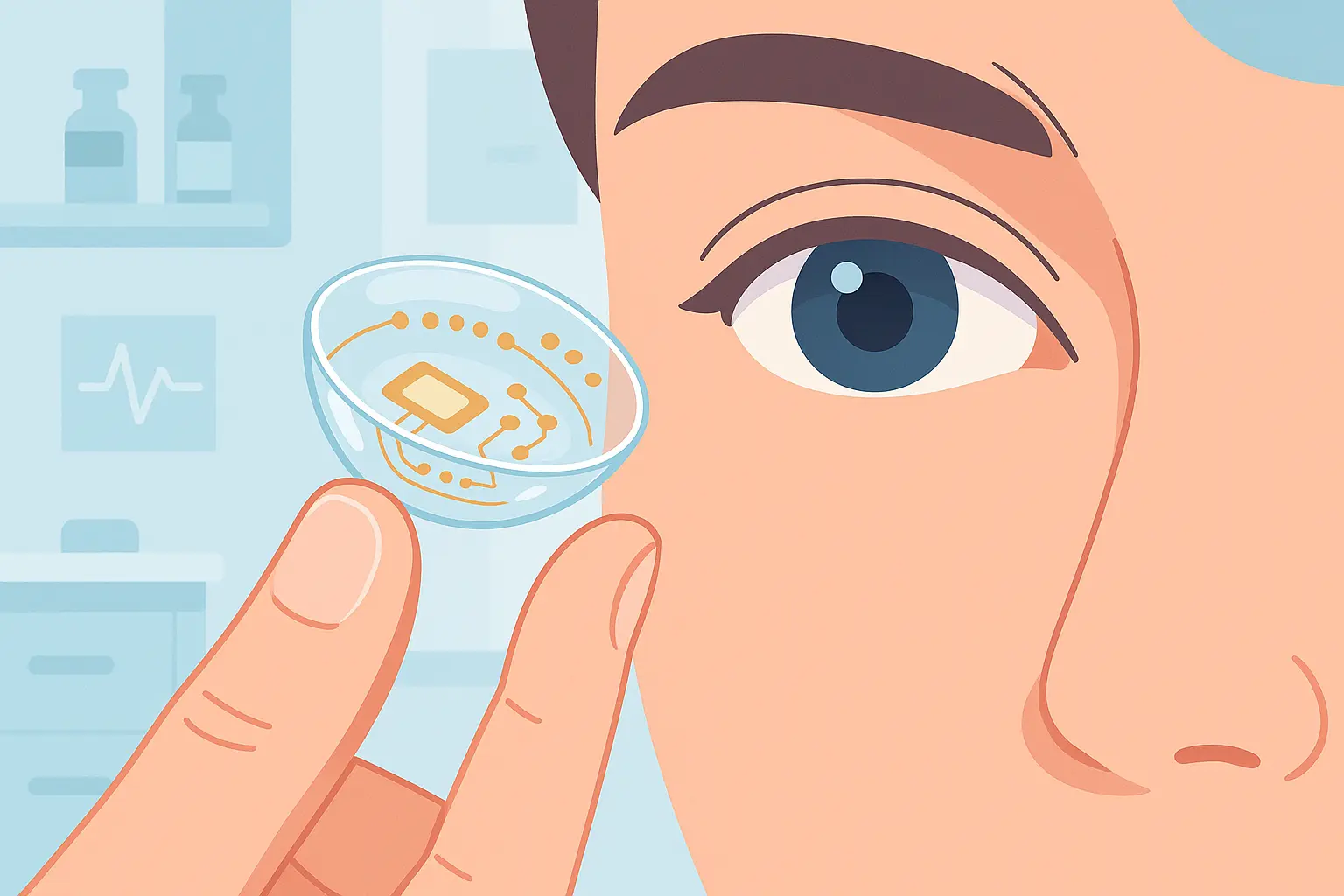 Smart contact lenses for continuous eye monitoring