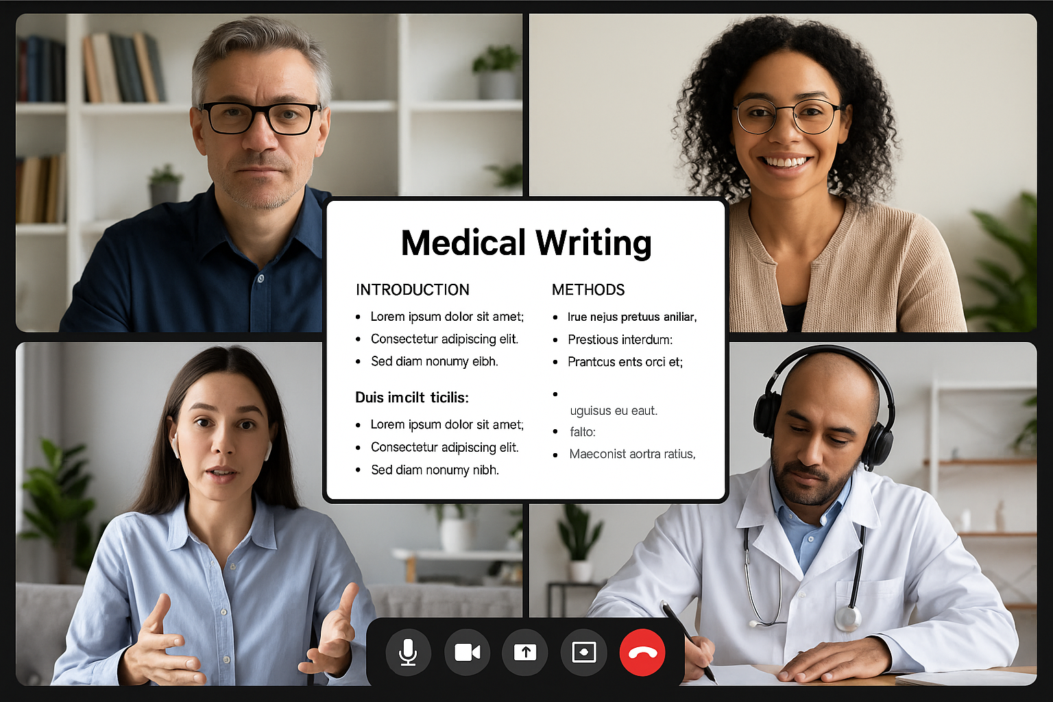 Remote collaboration tools for medical writing teams