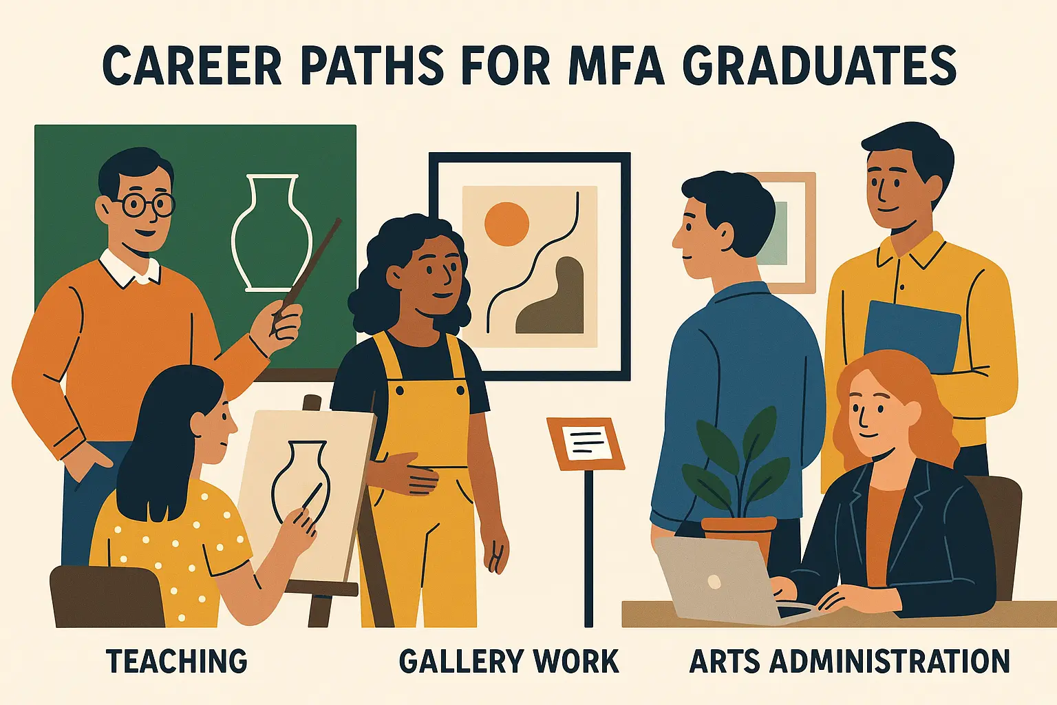 Arts administration career transition timeline