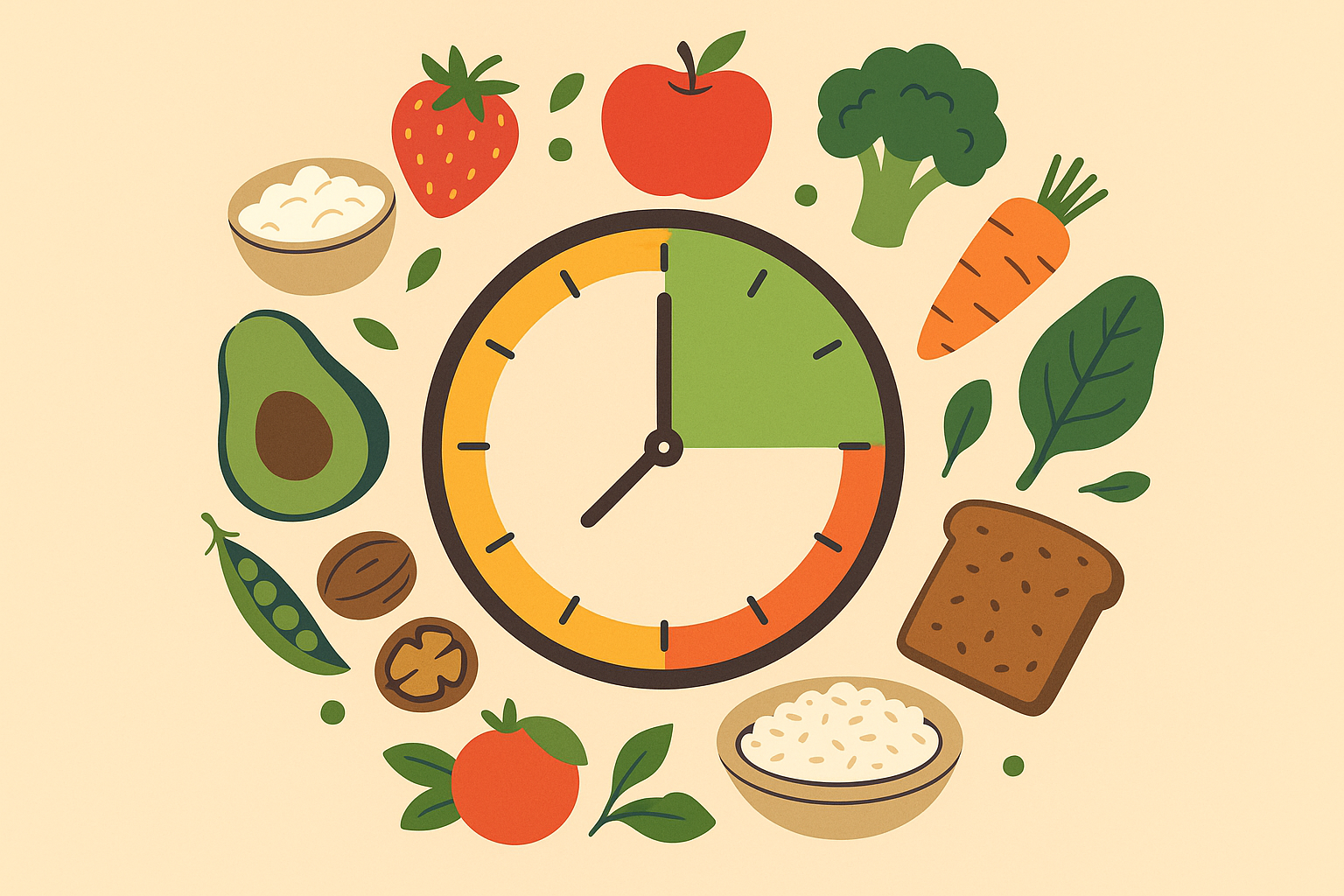 Intermittent fasting timing for plant-based nutrition