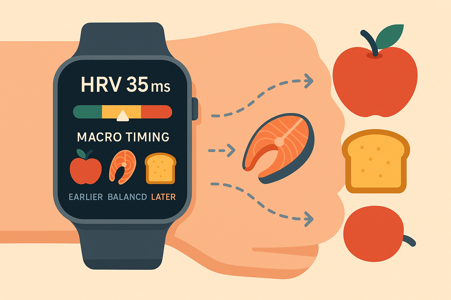 HRV-guided macro adjustments