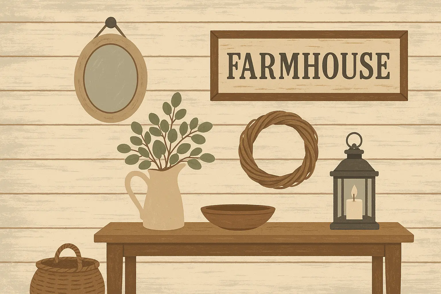 Chalk paint distressed finish on wood paneling with vintage appeal