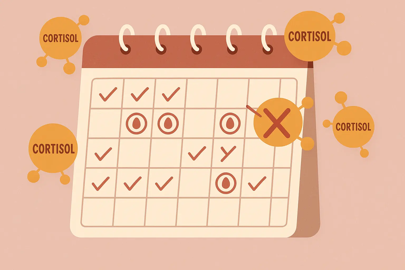 Stress impact on ovulation timing