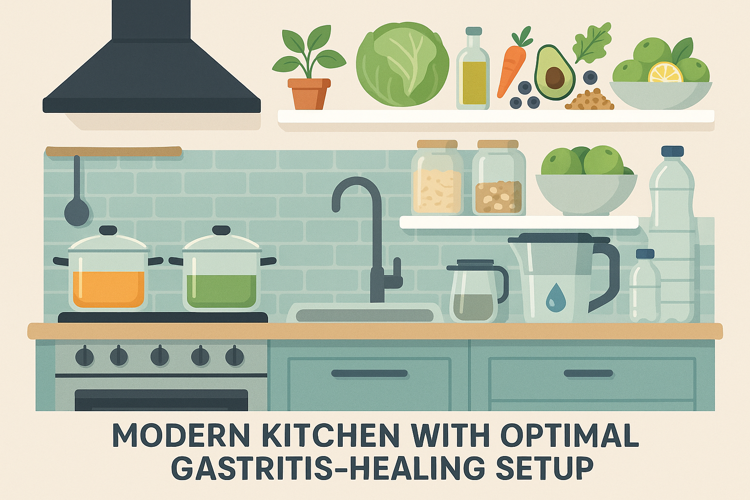 Kitchen optimization for gastritis