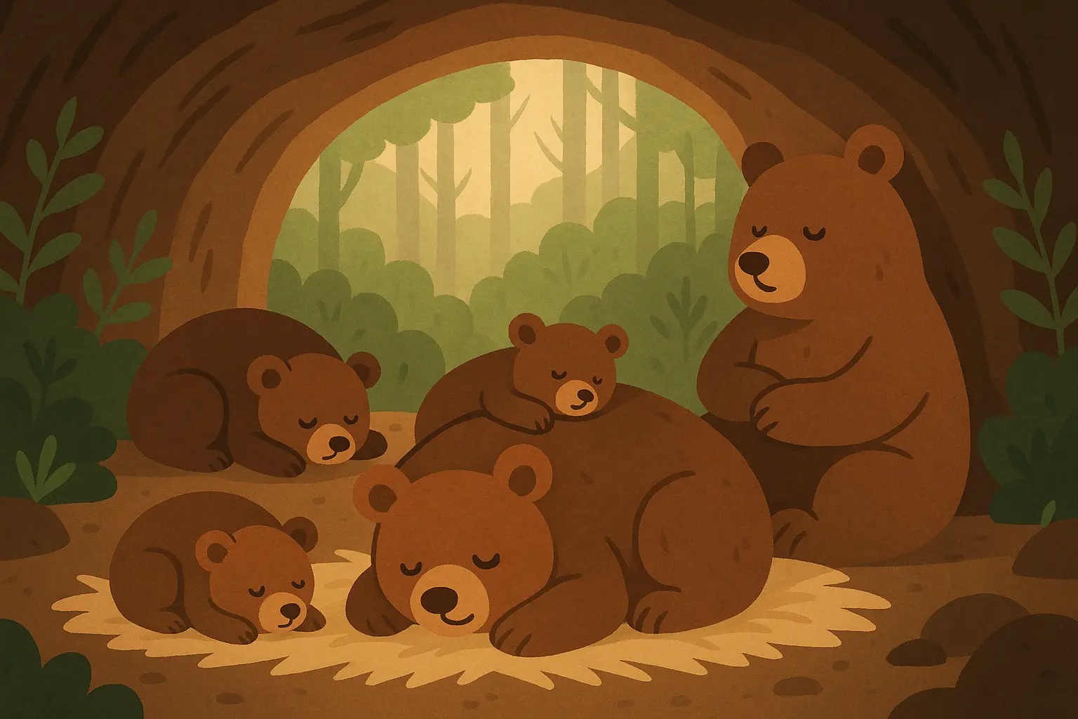 Animal bedtime stories featuring sleepy creatures