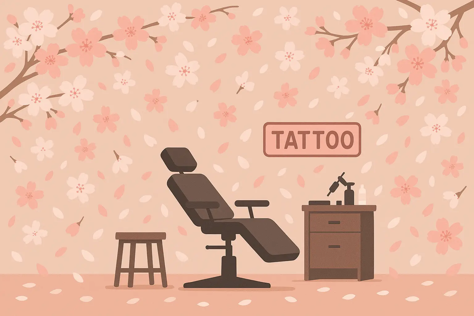 Cherry blossom tattoo design inspiration