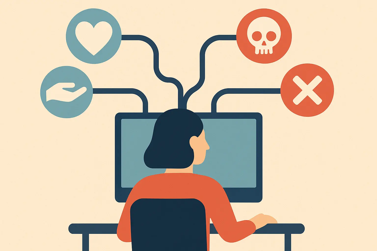 Computer programmer working on ethical AI algorithms