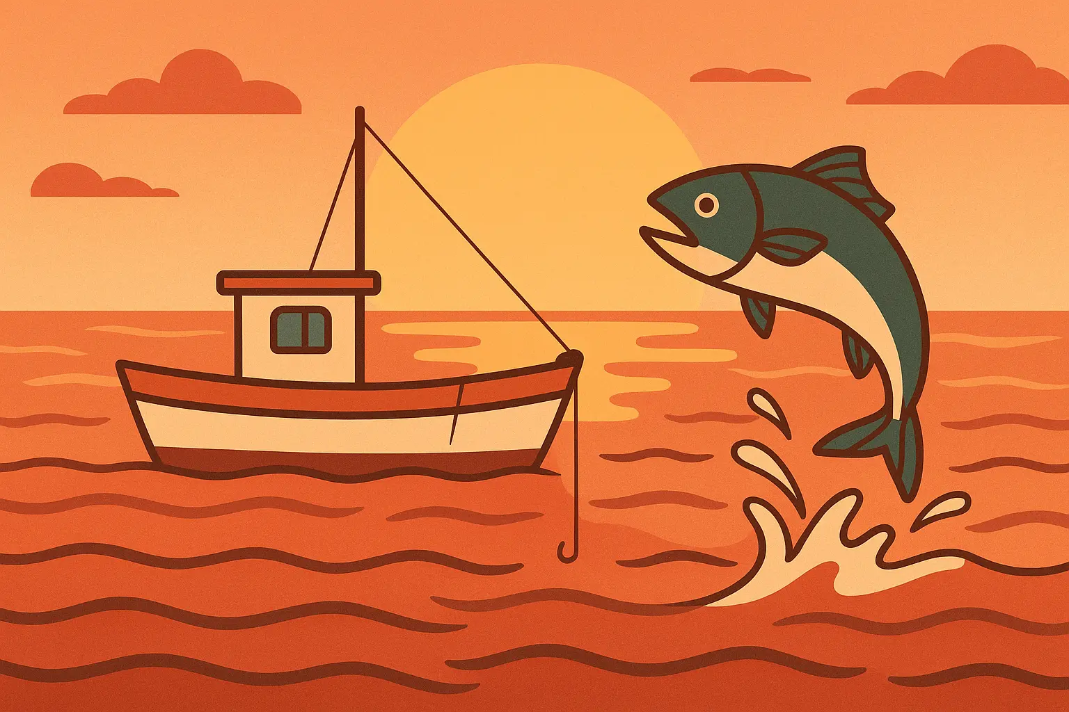 Maritime adventure and exploration scene