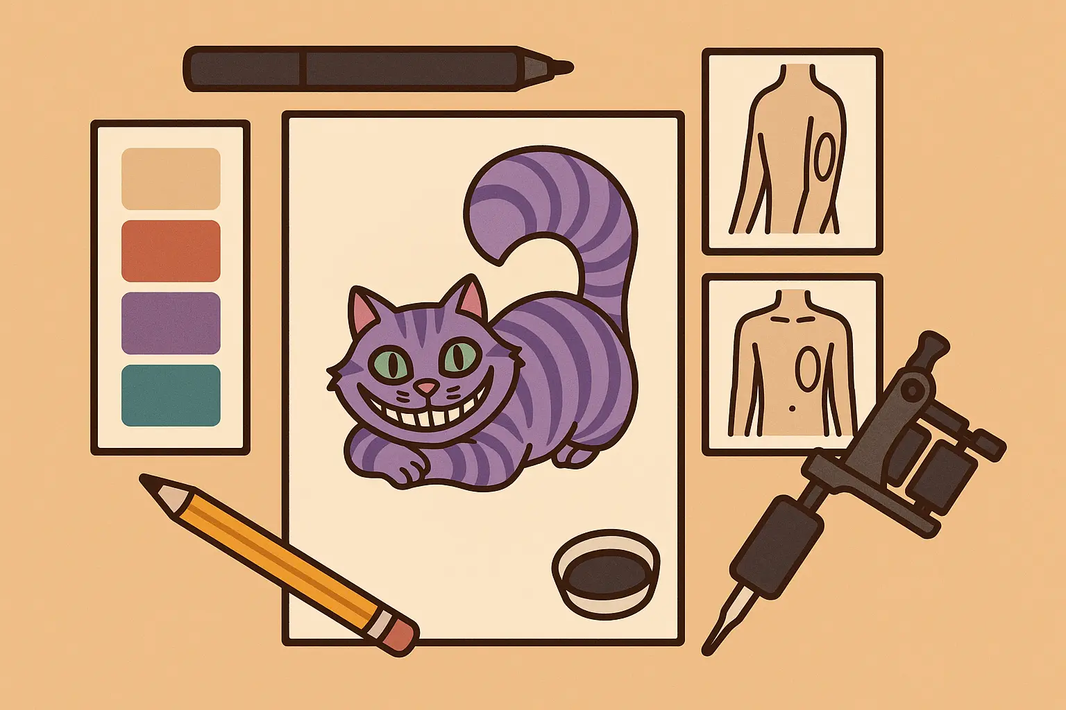 25 Mind-Blowing Cheshire Cat Tattoo Ideas That’ll Make You Grin From Ear to Ear