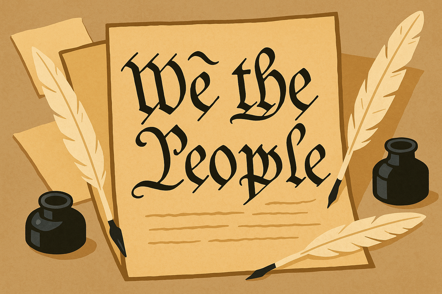 Historical and vintage We the People tattoo styles