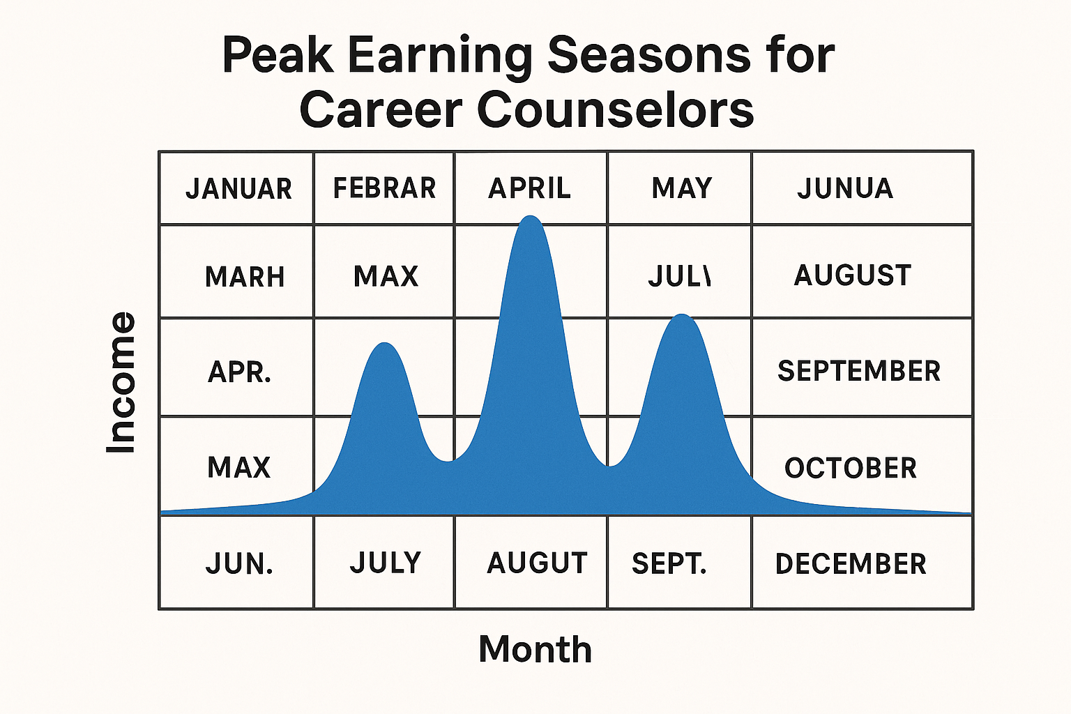 Seasonal income patterns in career counseling