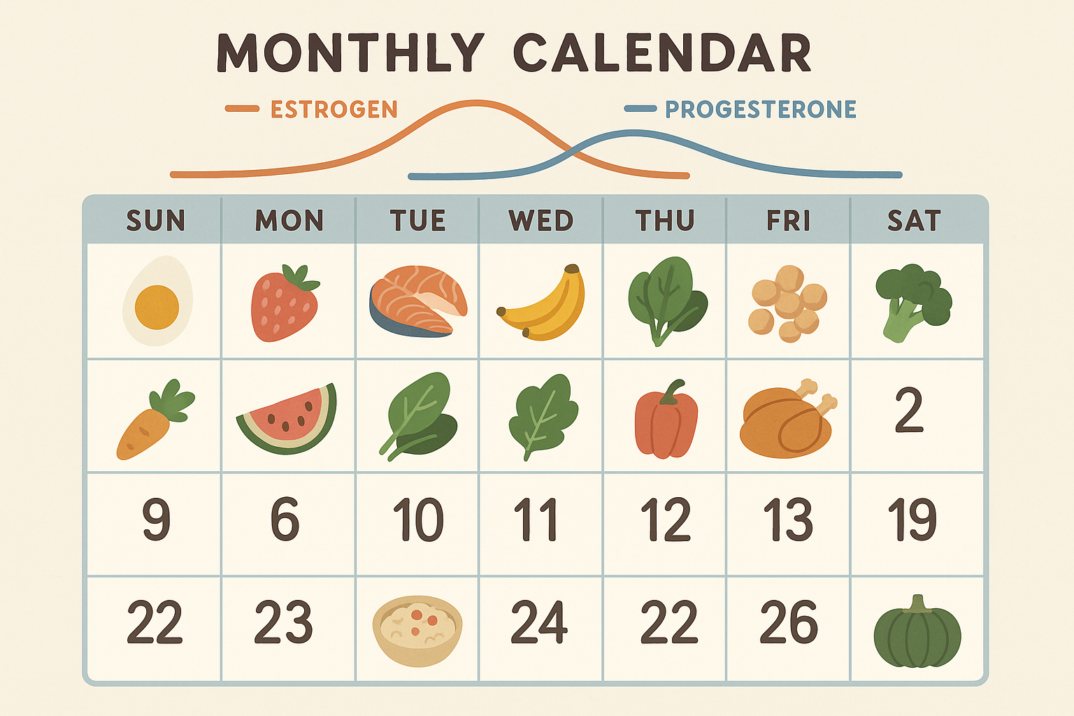Hormonal cycle meal planning