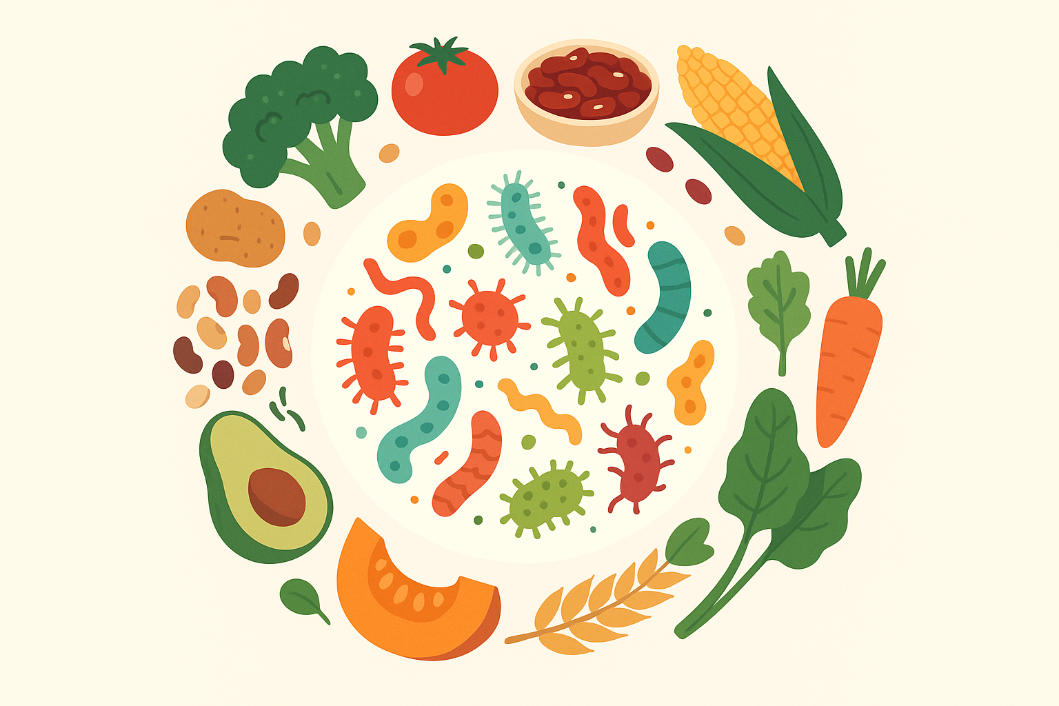 Gut microbiome fiber rotation strategy