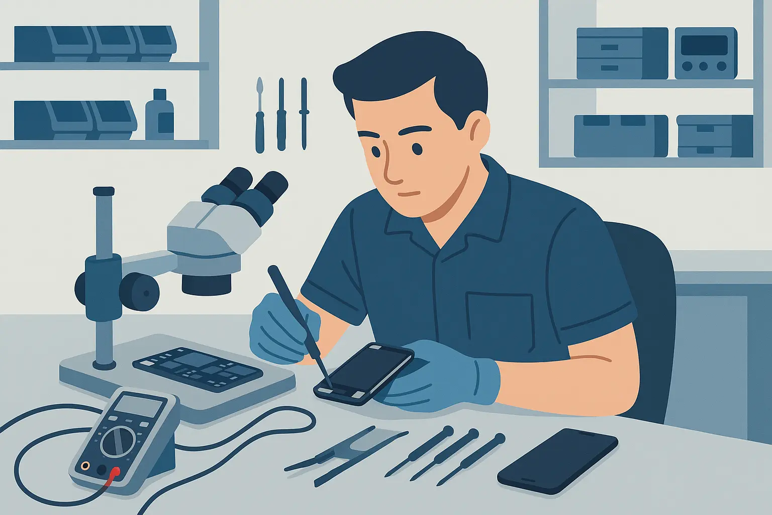 Professional mobile device recovery service