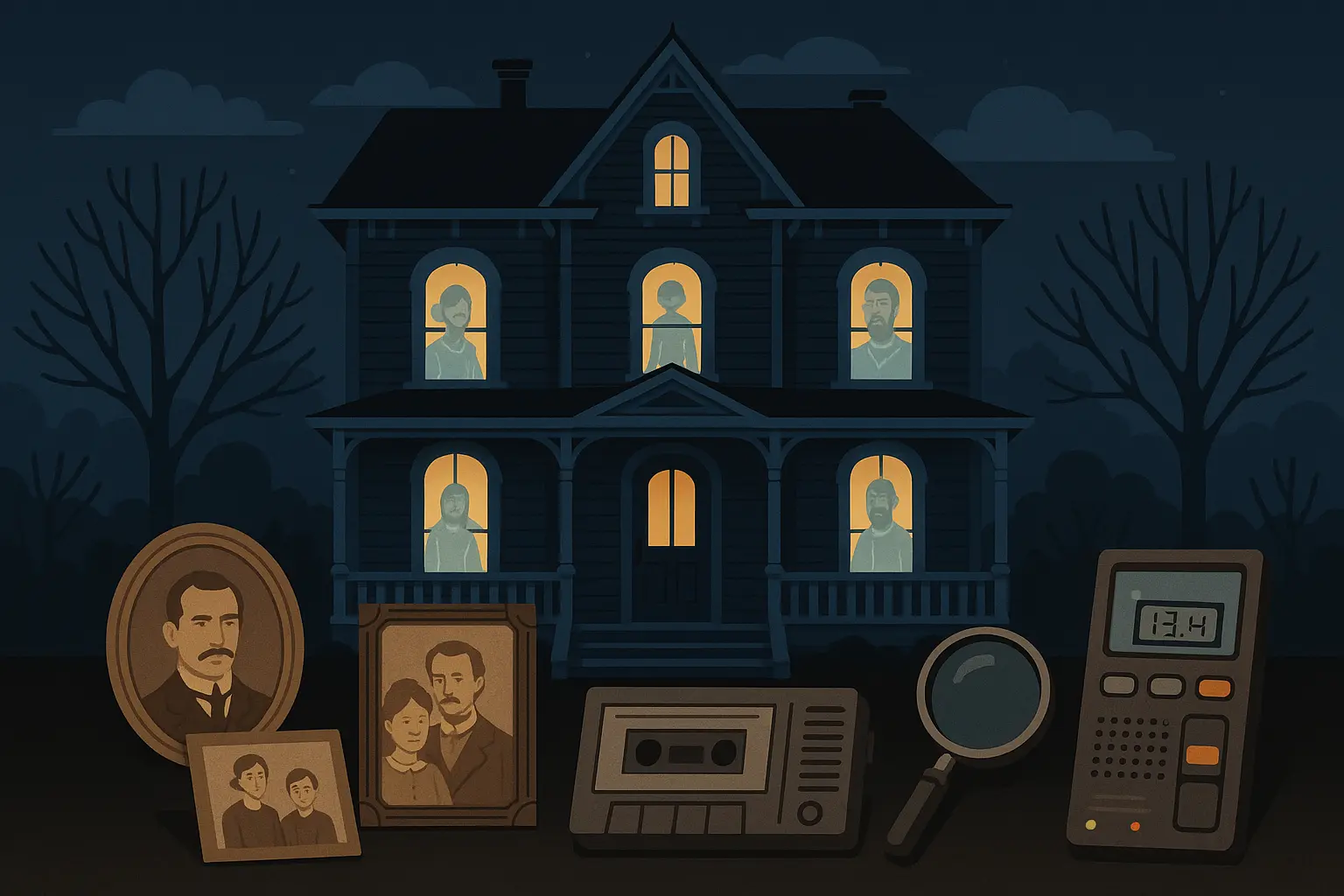 Residential haunted houses with documented poltergeist activity