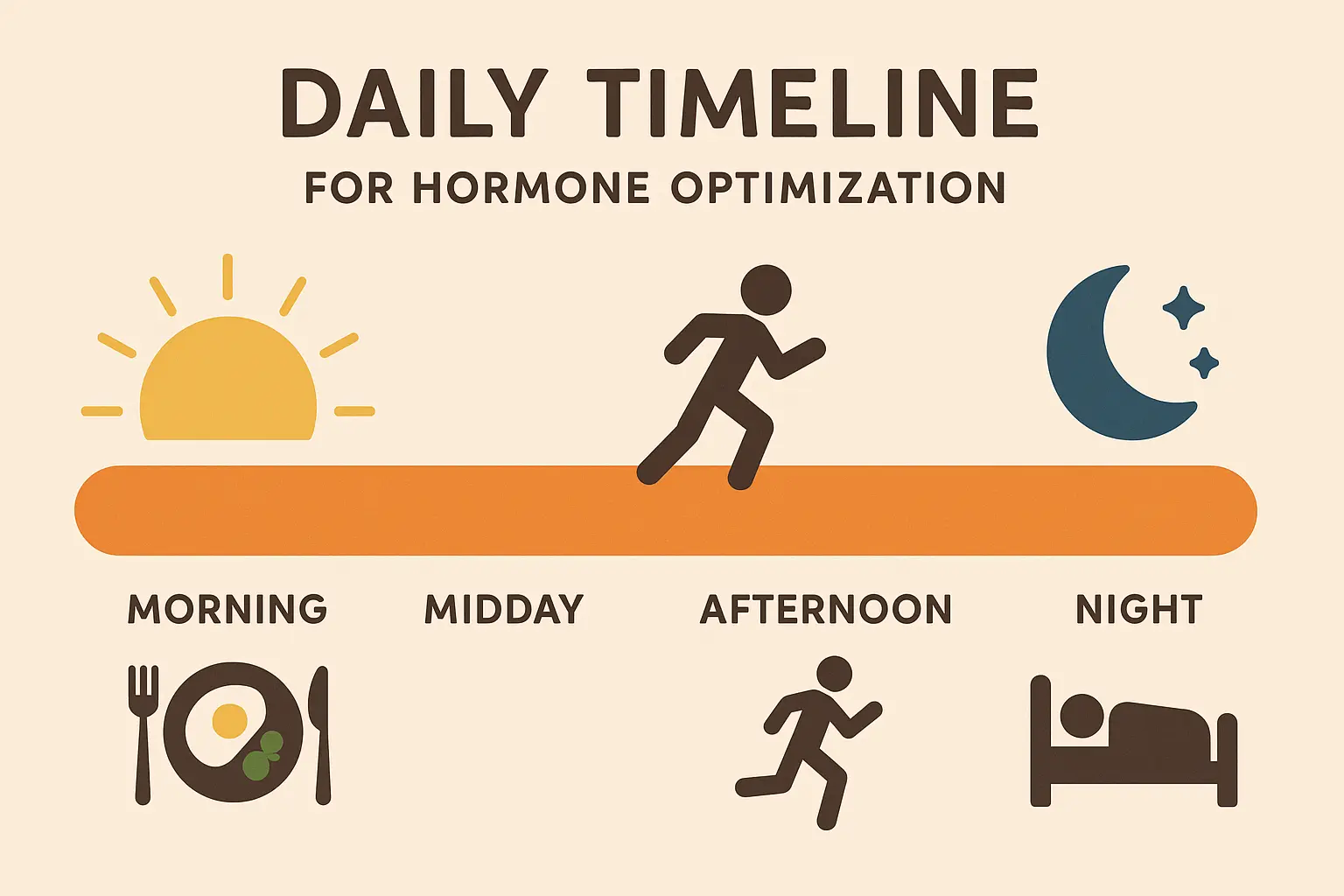 Circadian rhythm optimization for hormone health