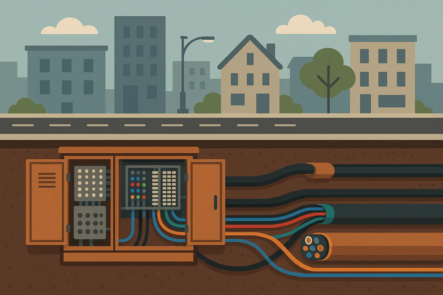 Underground telecommunications network infrastructure
